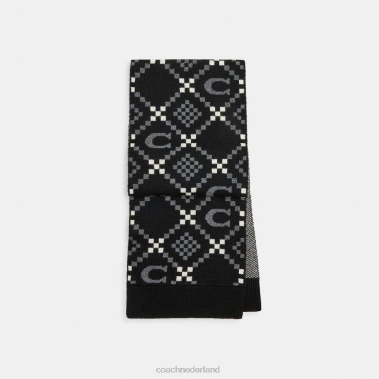Coach vrouwen kenmerkende jacquarddemper zwart 02264549