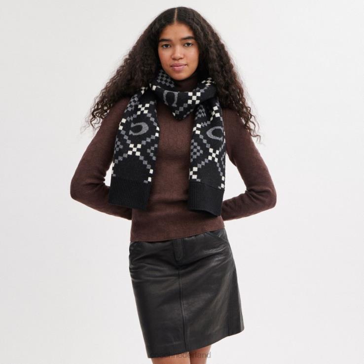 Coach vrouwen kenmerkende jacquarddemper zwart 02264549
