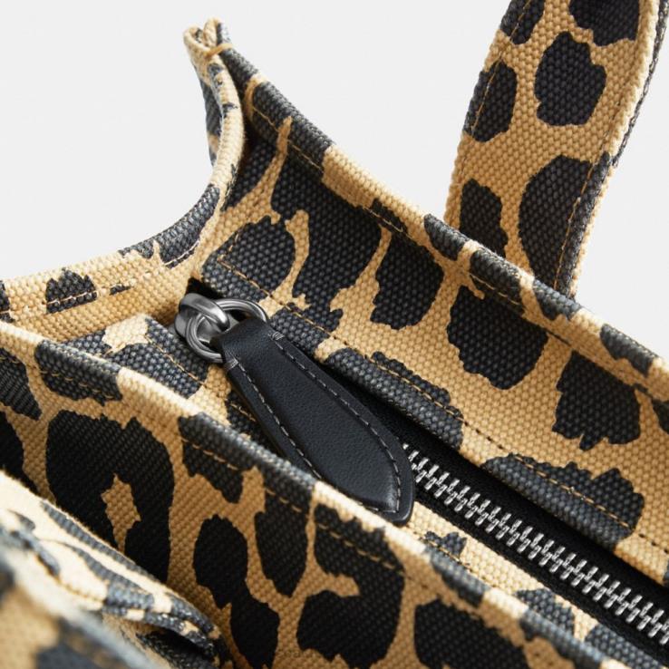Coach vrouwen cargotas 26 met luipaardprint links/luipaard 02264292