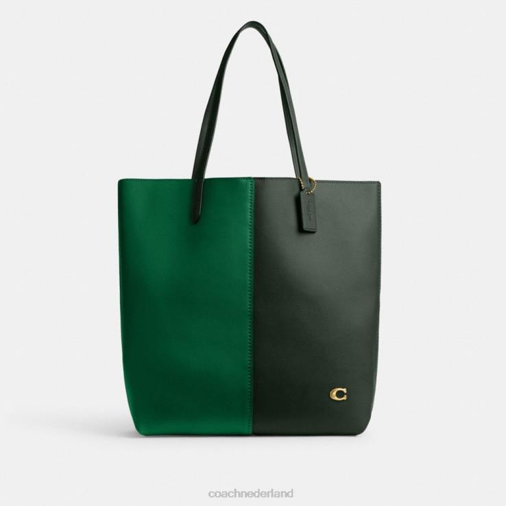 Coach vrouwen nomadentas in kleurblok b4/groen multi 02264301