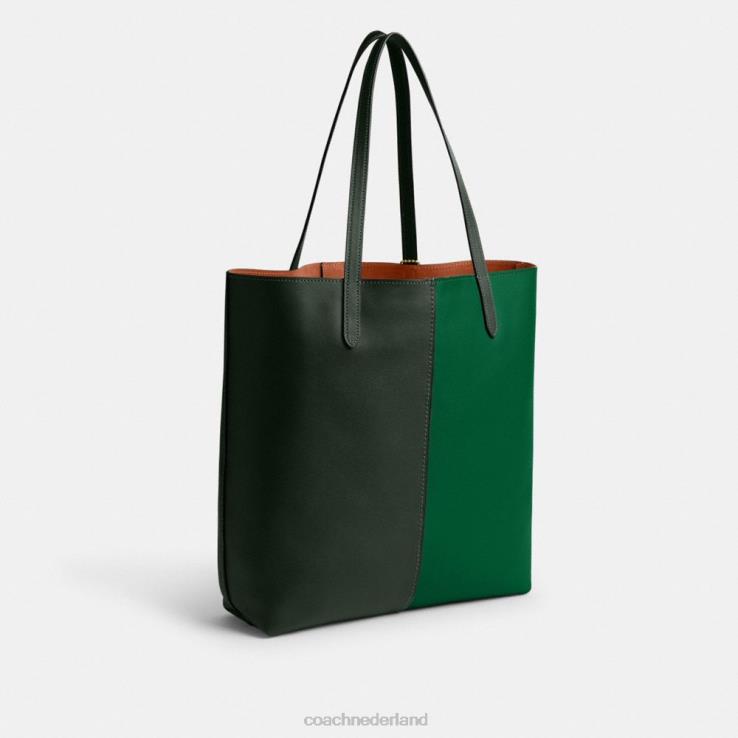 Coach vrouwen nomadentas in kleurblok b4/groen multi 02264301