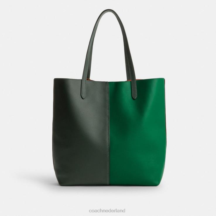 Coach vrouwen nomadentas in kleurblok b4/groen multi 02264301