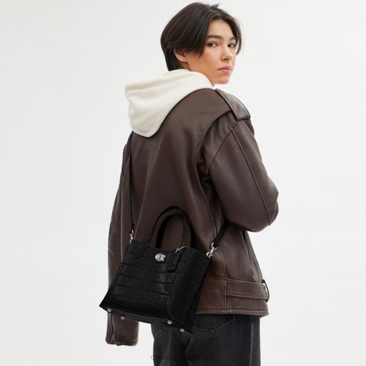 Coach vrouwen wilgentas 24 lh/zwart multi 02264287