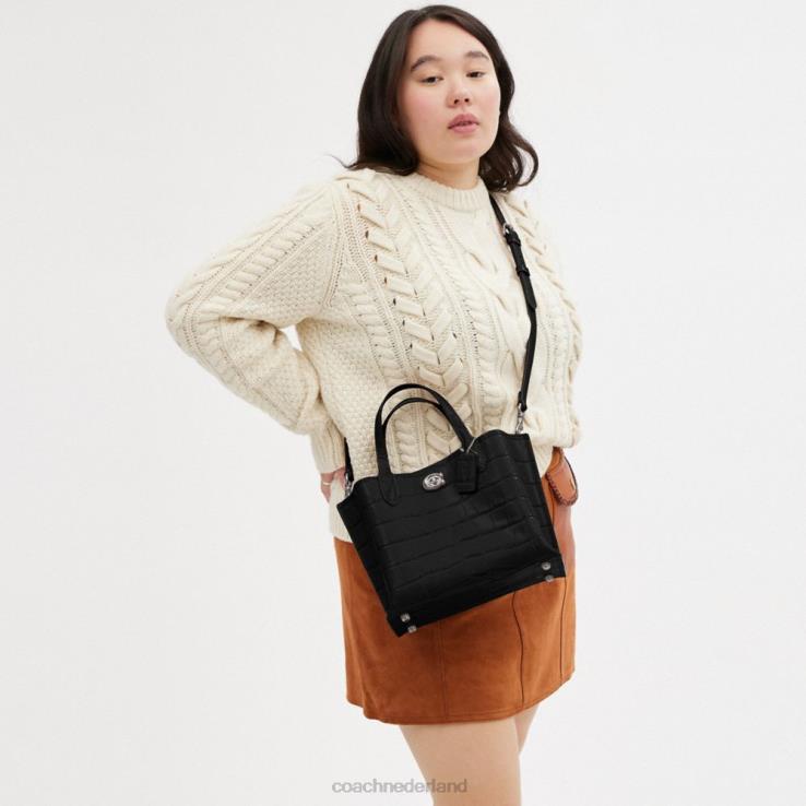 Coach vrouwen wilgentas 24 lh/zwart multi 02264287
