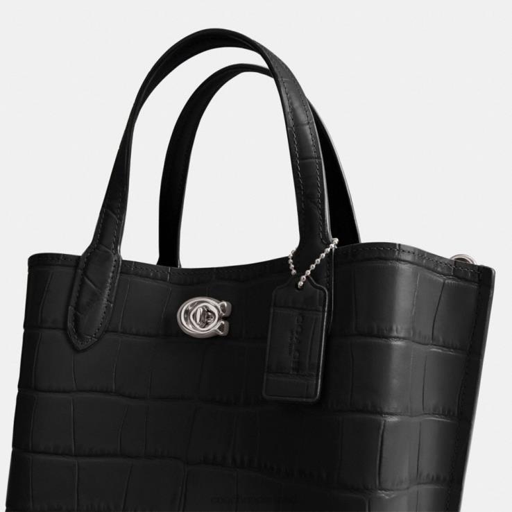 Coach vrouwen wilgentas 24 lh/zwart multi 02264287