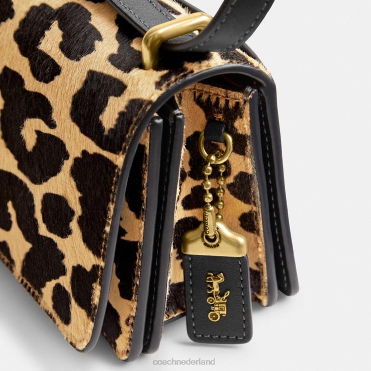 Coach vrouwen bandieten crossbody met luipaardprint b4/luipaard 022646