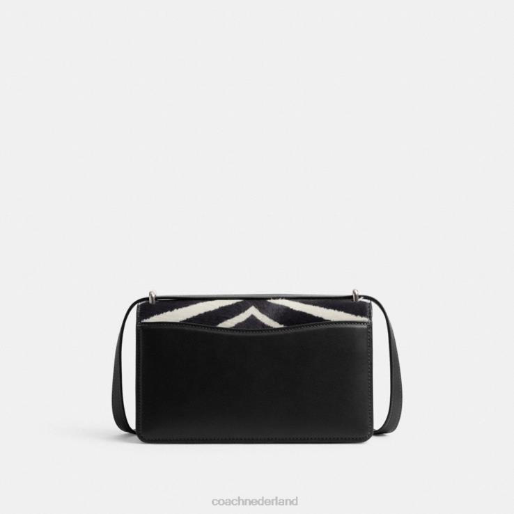 Coach vrouwen bandieten schoudertas met zebraprint links/zebra 022641