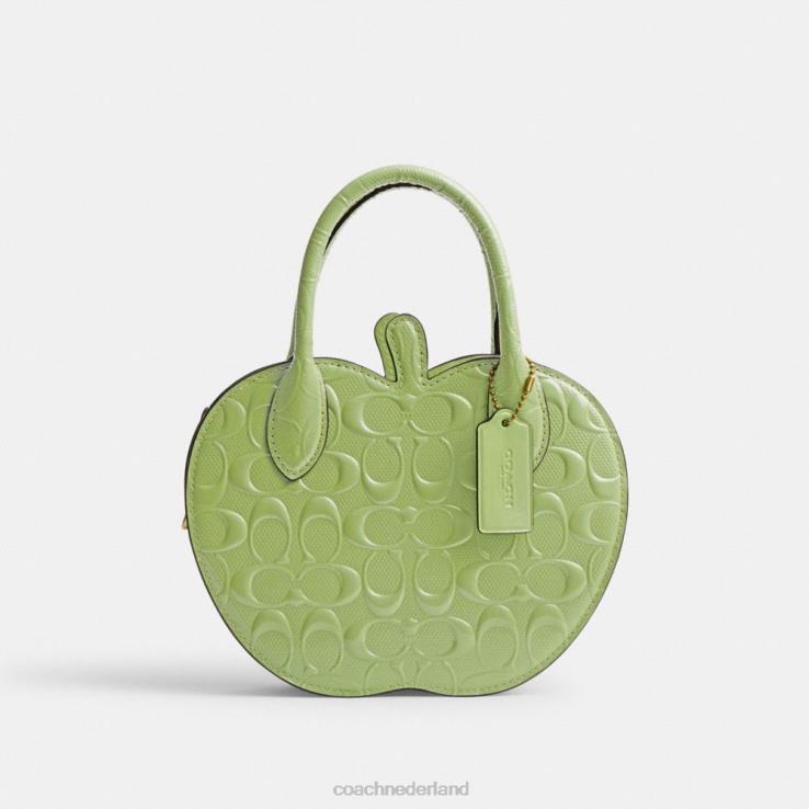 Coach vrouwen Apple-tas van kenmerkend leer b4/groen 02264236