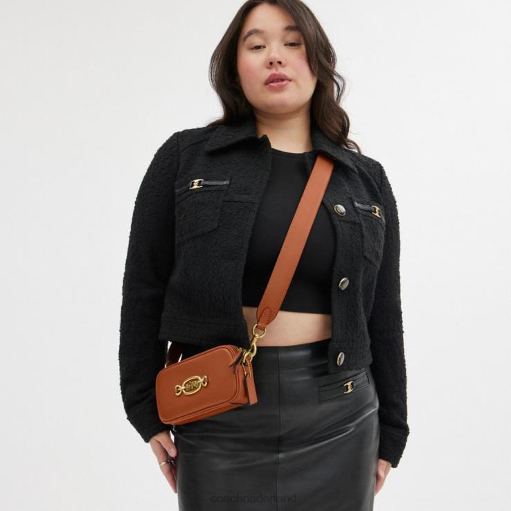 Coach vrouwen avery schoudertas b4/gepolijst amber 02264217