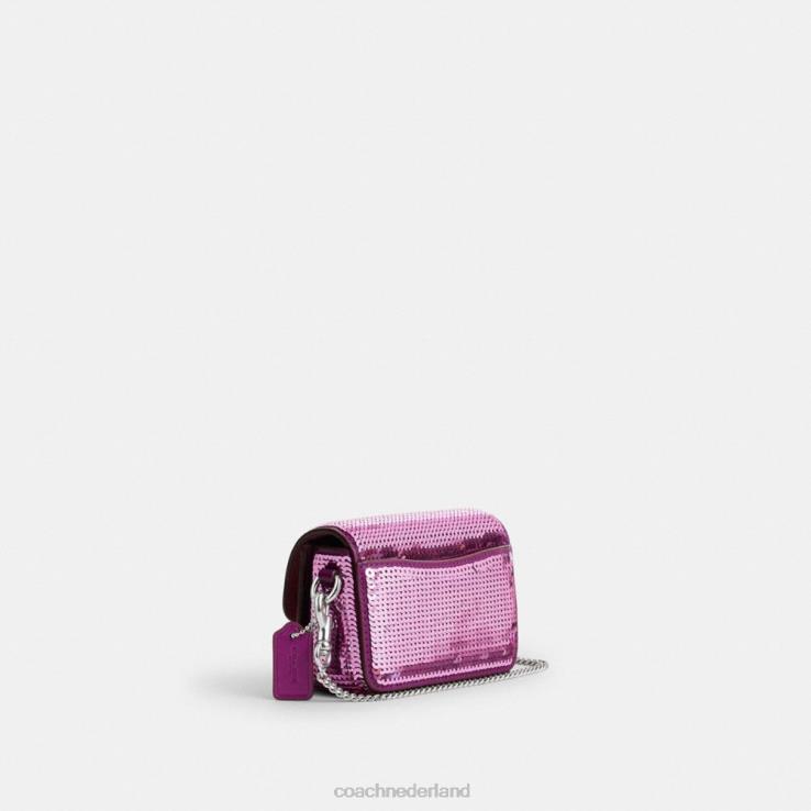 Coach vrouwen studio 12 met pailletten lh/donker magenta 02264225