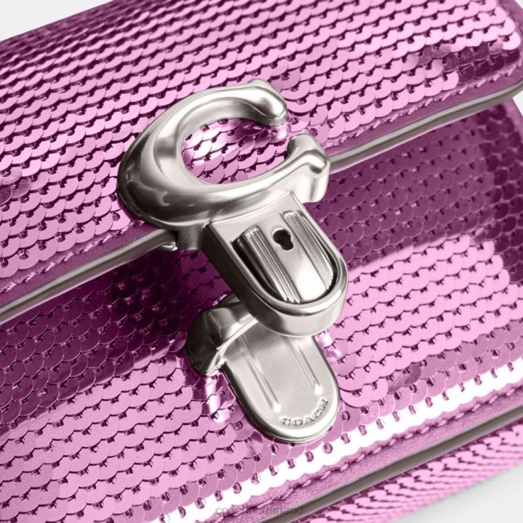 Coach vrouwen studio 12 met pailletten lh/donker magenta 02264225