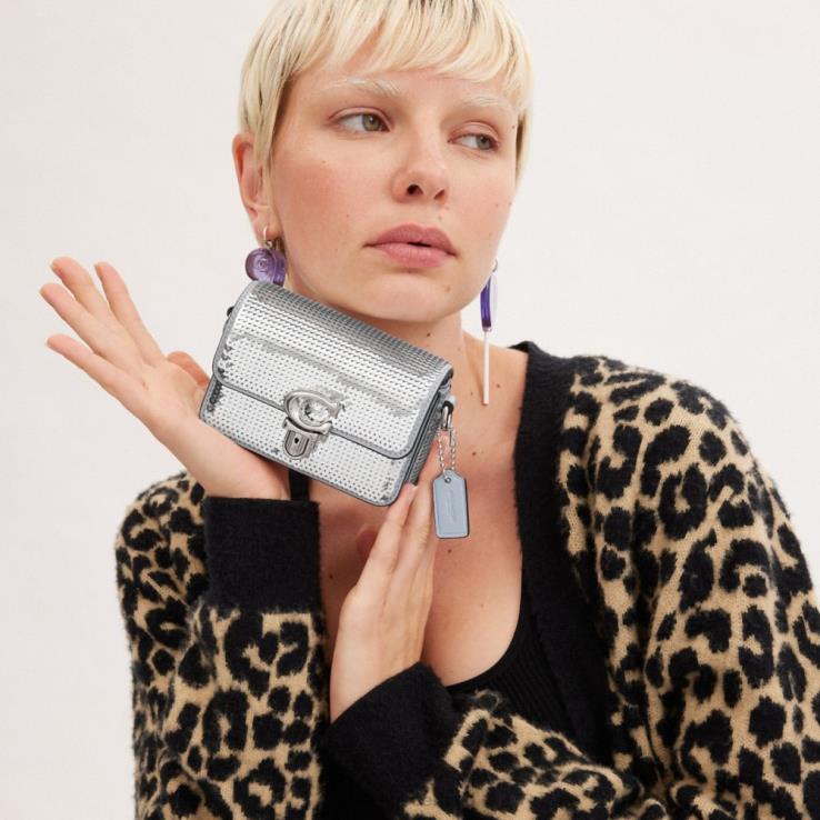 Coach vrouwen studio 12 met pailletten lh/zilver 02264224