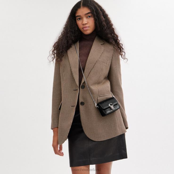 Coach vrouwen studio 12 met pailletten links/zwart 02264223