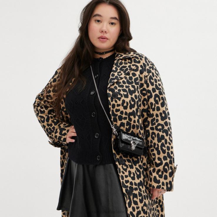 Coach vrouwen studio 12 met pailletten links/zwart 02264223