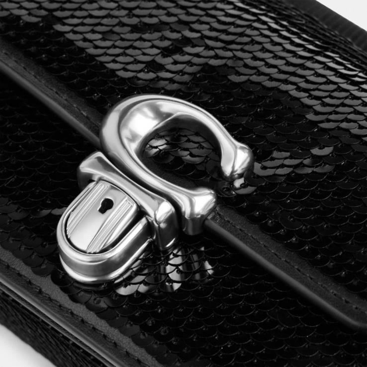 Coach vrouwen studio 12 met pailletten links/zwart 02264223