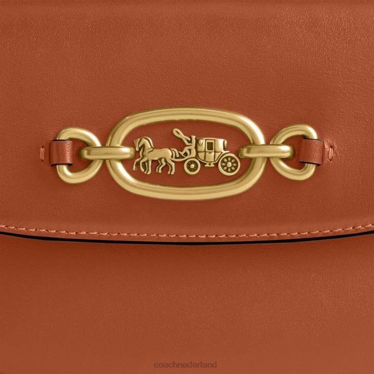 Coach vrouwen Harley-schoudertas b4/gepolijst amber 0226429