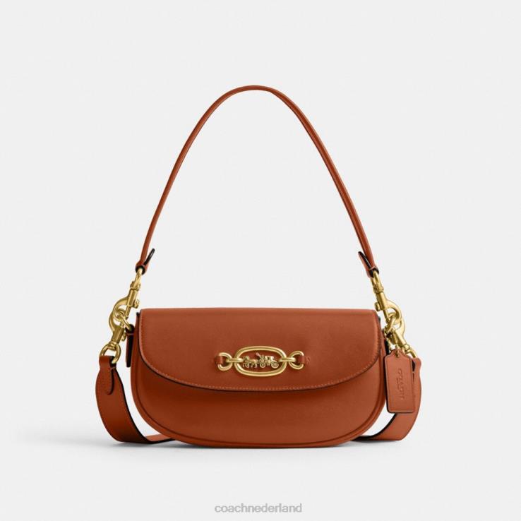 Coach vrouwen harley schoudertas 23 b4/gepolijst amber 0226426