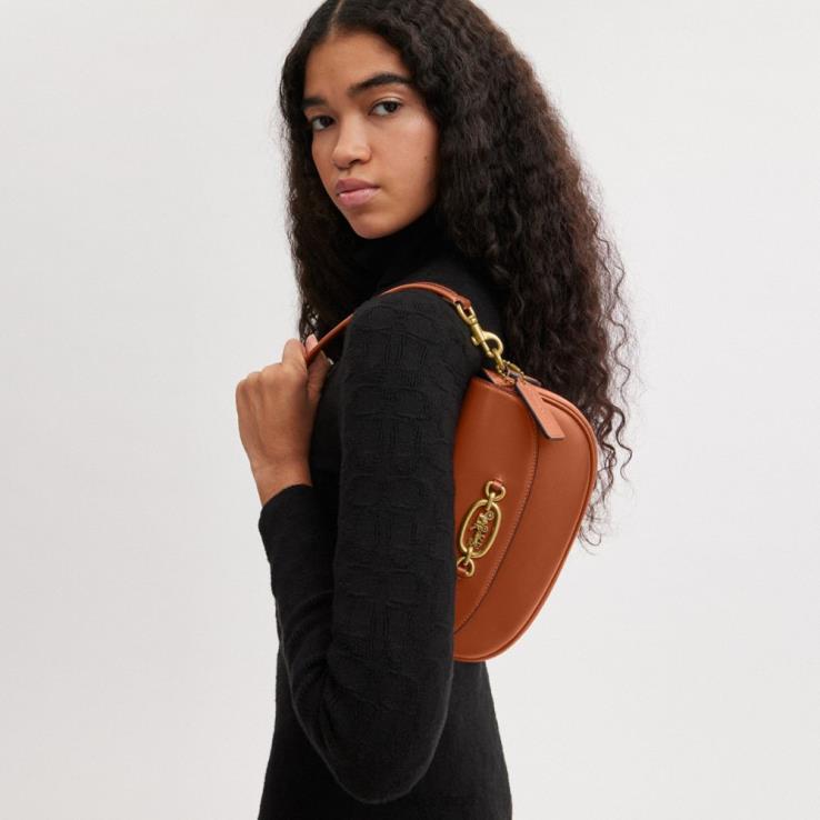 Coach vrouwen harley schoudertas 23 b4/gepolijst amber 0226426