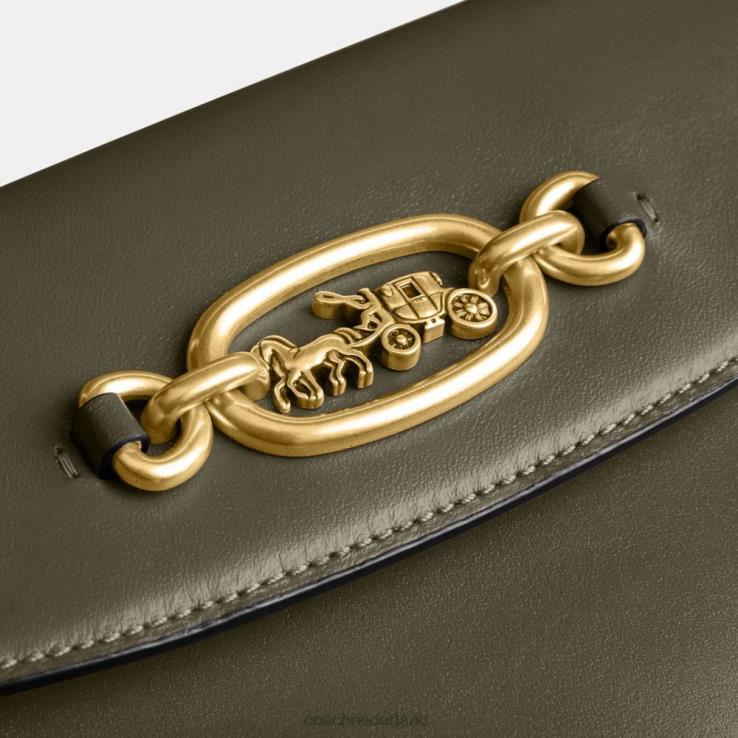 Coach vrouwen harley schoudertas 23 b4/legergroen 0226427