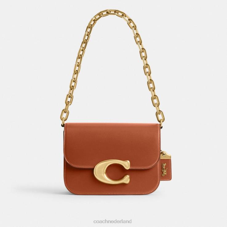 Coach vrouwen idool tas b4/gepolijst amber 0226447