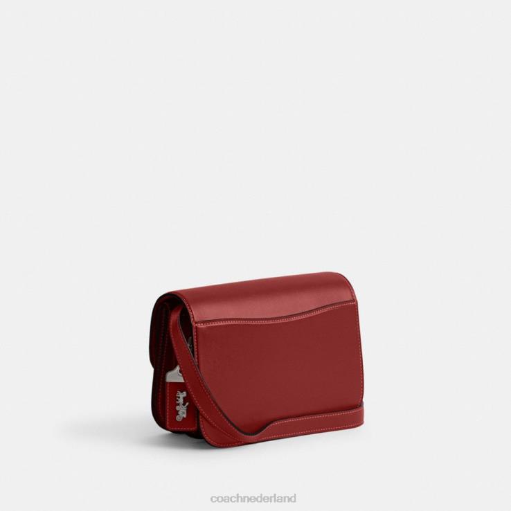Coach vrouwen idool tas links/emaille rood 0226451