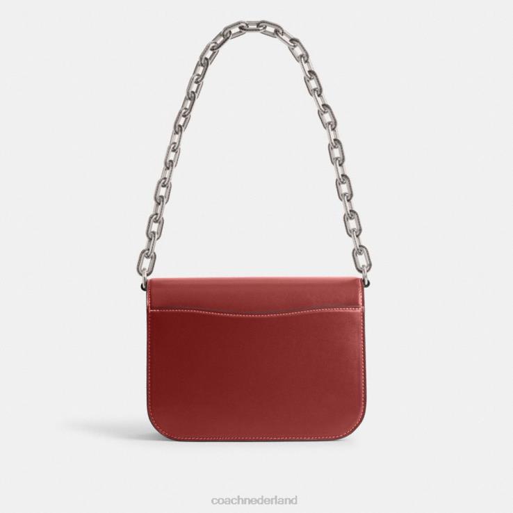Coach vrouwen idool tas links/emaille rood 0226451