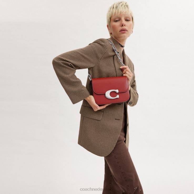 Coach vrouwen idool tas links/emaille rood 0226451