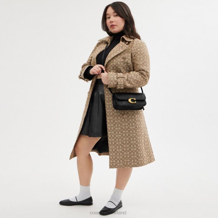 Coach vrouwen idooltas 23 in python b4/zwart 0226443