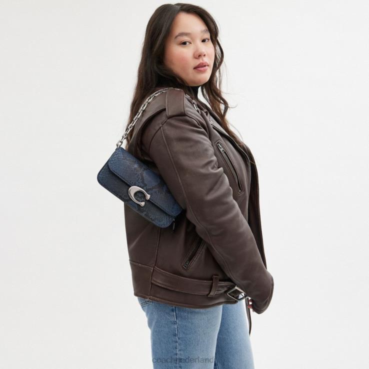 Coach vrouwen idooltas 23 in python l/denim 0226445
