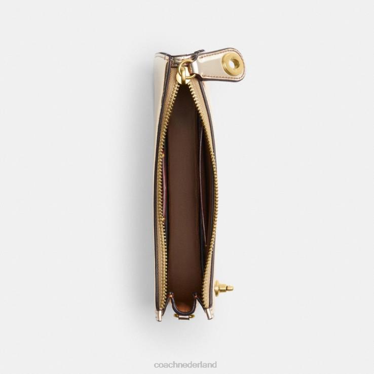Coach vrouwen Penn schoudertas in zilver metallic b4/goud 0226468