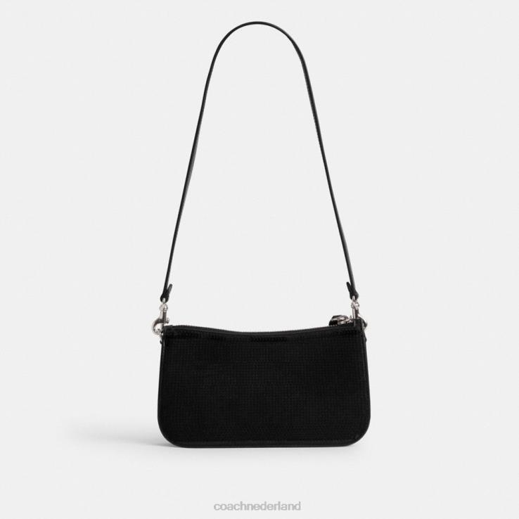 Coach vrouwen Penn schoudertas met pailletten links/zwart 0226470