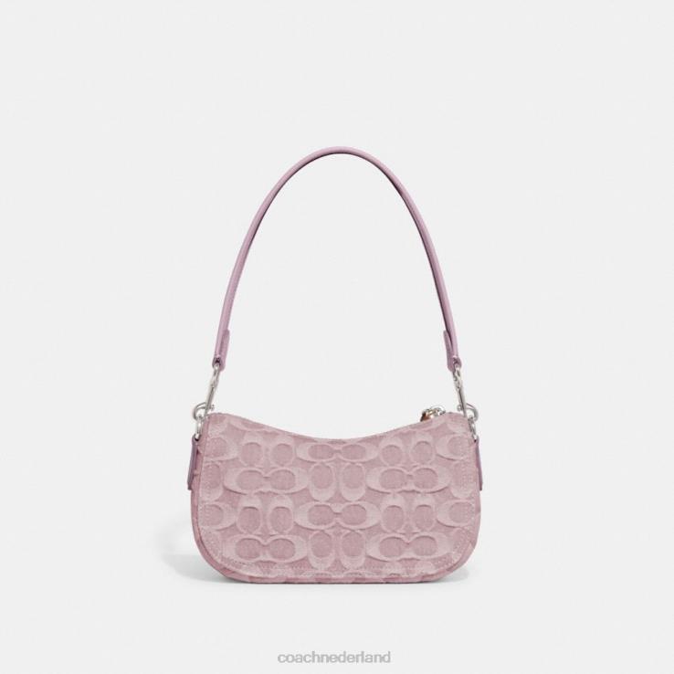 Coach vrouwen swinger 20 van kenmerkend denim lh/lichtpaars 02264199