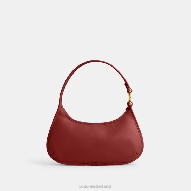 Coach vrouwen eve schoudertas b4/emaille rood 02264280