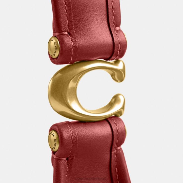 Coach vrouwen eve schoudertas b4/emaille rood 02264280