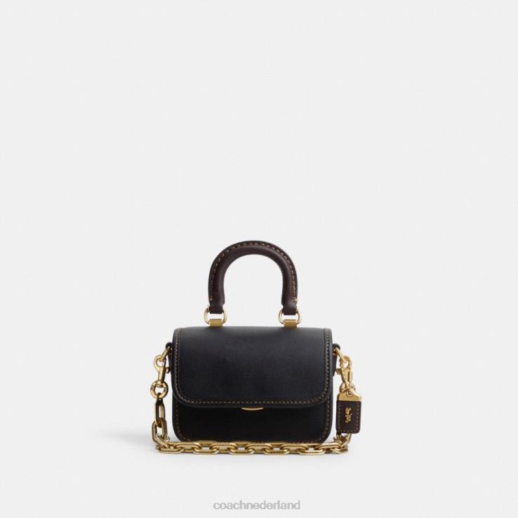 Coach vrouwen Rogue-bovenhandgreep 12 in kleurblokken b4/zwart multi 0226491