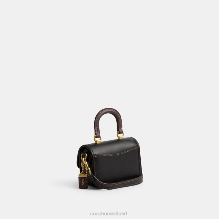 Coach vrouwen Rogue-bovenhandgreep 12 in kleurblokken b4/zwart multi 0226491
