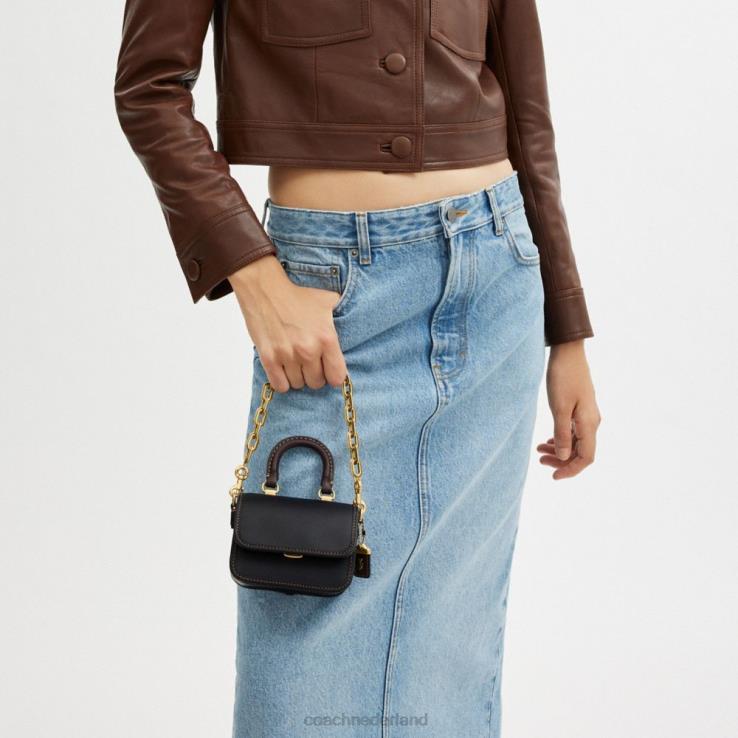 Coach vrouwen Rogue-bovenhandgreep 12 in kleurblokken b4/zwart multi 0226491
