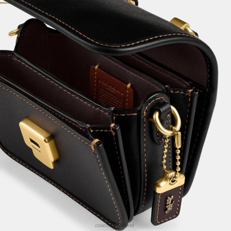 Coach vrouwen Rogue-bovenhandgreep 12 in kleurblokken b4/zwart multi 0226491