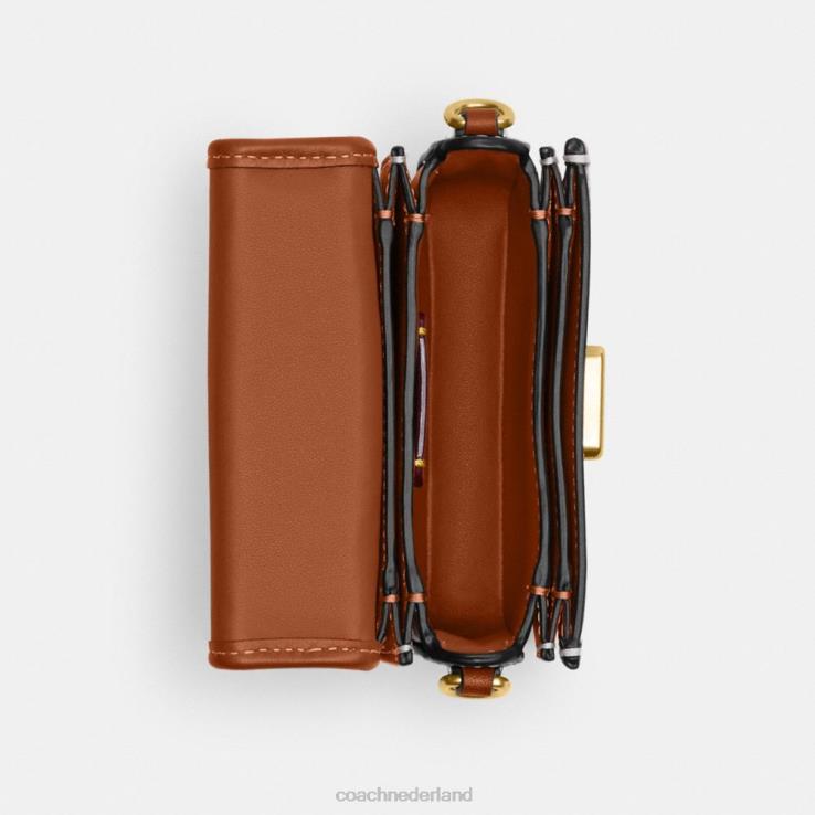 Coach vrouwen Rogue-bovenhandgreep 12 van kenmerkend textieljacquard b4/cacao gepolijst amb 0226490