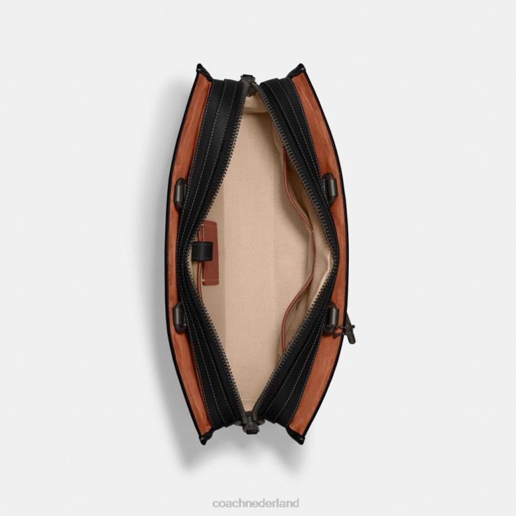 Coach vrouwen Rogue slip van kenmerkend textieljacquard cacao/zwart 0226485