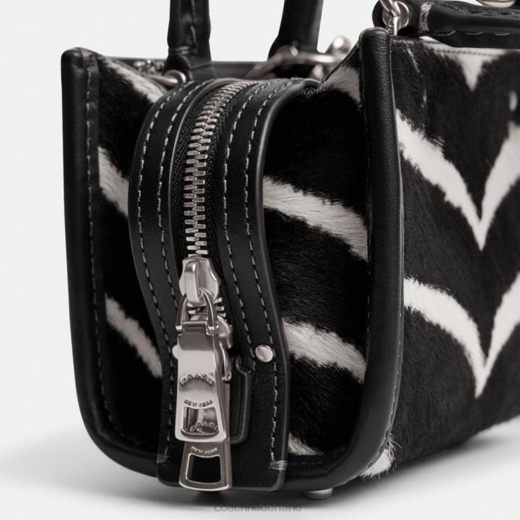 Coach vrouwen rogue 12 met zebraprint links/zebra 0226492
