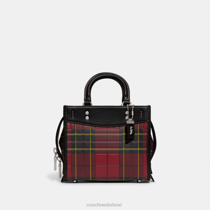 Coach vrouwen rogue 20 met geruite print lh/kersen multi 0226483