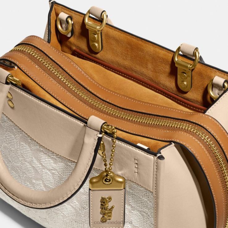Coach vrouwen rogue 25 van kenmerkend textieljacquard b4/krijt ivoor multi 0226479