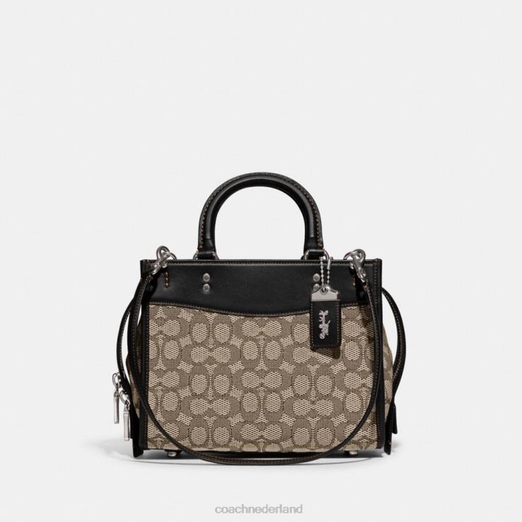Coach vrouwen rogue 25 van kenmerkend textieljacquard lh/cacaozwart 0226476
