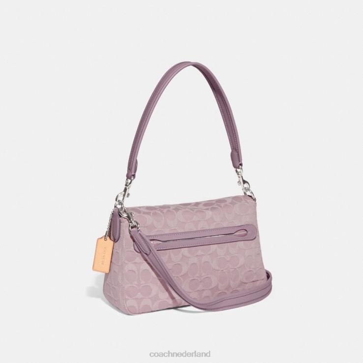 Coach vrouwen Zachte tabby schoudertas van kenmerkend denim lh/lichtpaars 02264154