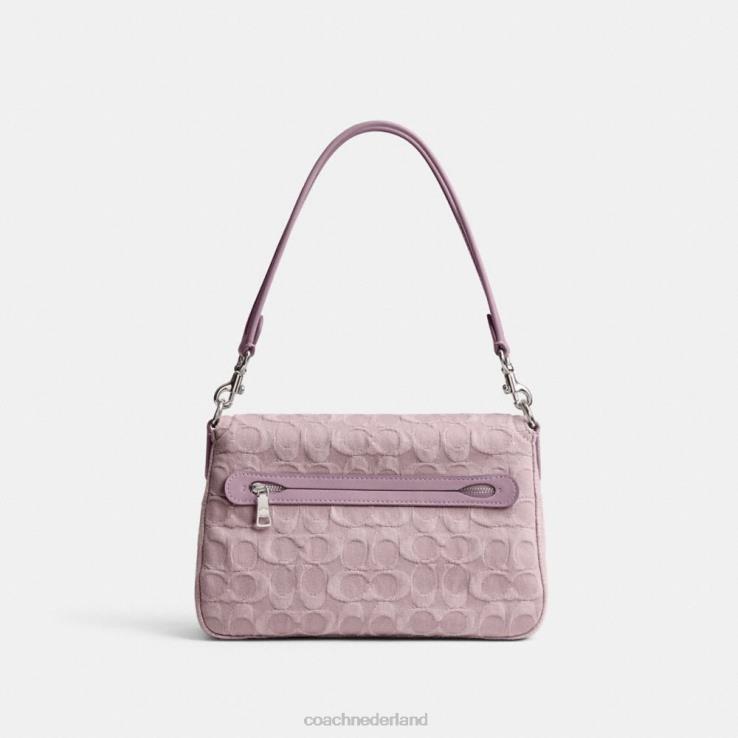 Coach vrouwen Zachte tabby schoudertas van kenmerkend denim lh/lichtpaars 02264154