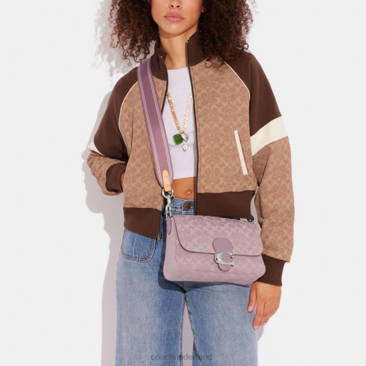 Coach vrouwen Zachte tabby schoudertas van kenmerkend denim lh/lichtpaars 02264154