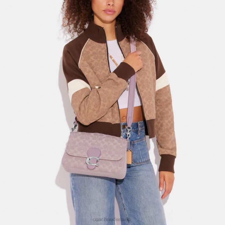 Coach vrouwen Zachte tabby schoudertas van kenmerkend denim lh/lichtpaars 02264154