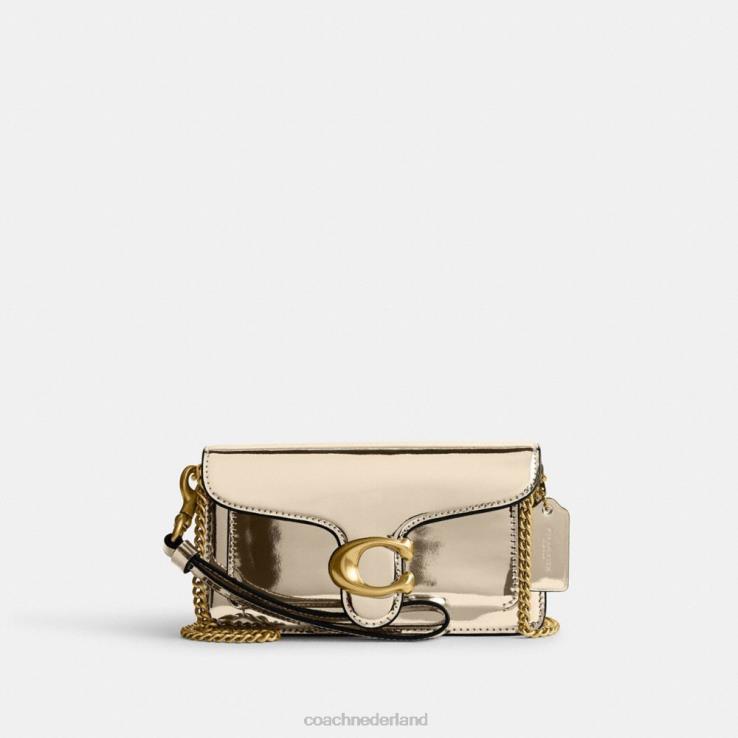 Coach vrouwen tabby crossbodytas in zilver metallic b4/goud 02264111