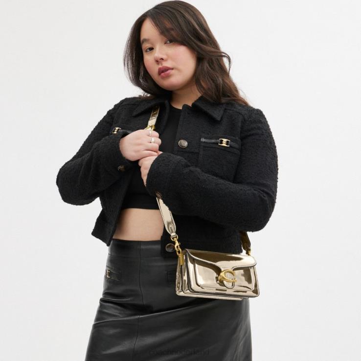 Coach vrouwen tabby schoudertas 20 in zilver metallic b4/goud 02264108
